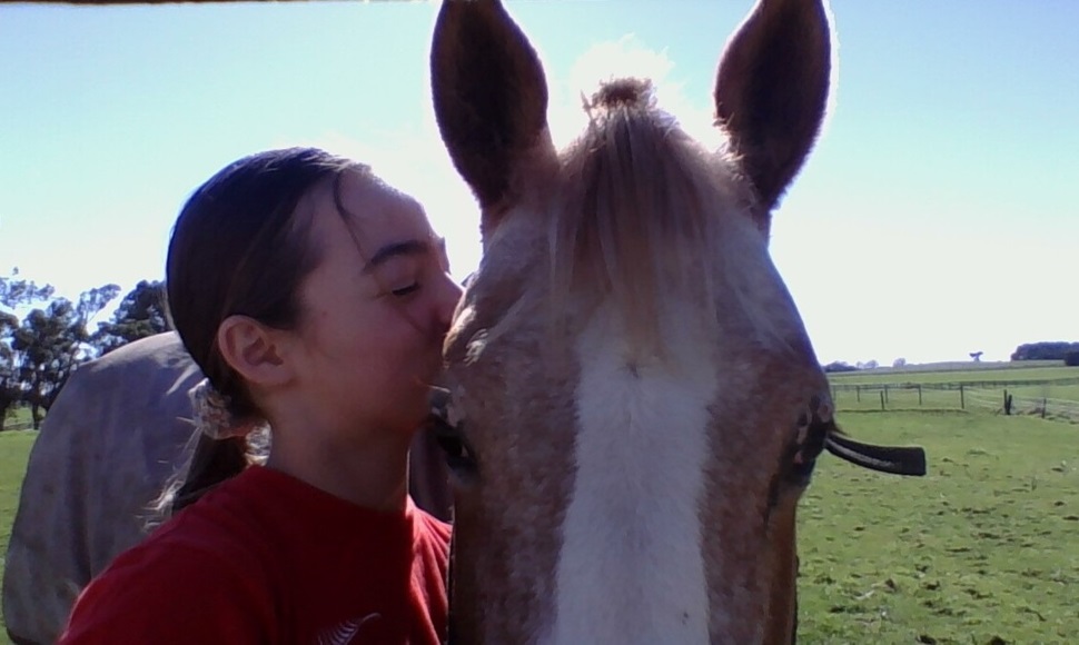 Amber and her lovely horse, Tippie!
